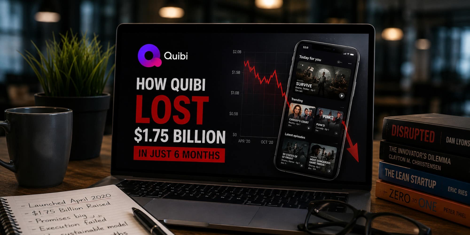 How Quibi Lost $1.75 Billion in Just 6 Months: One of the Biggest Startup Failures Ever
