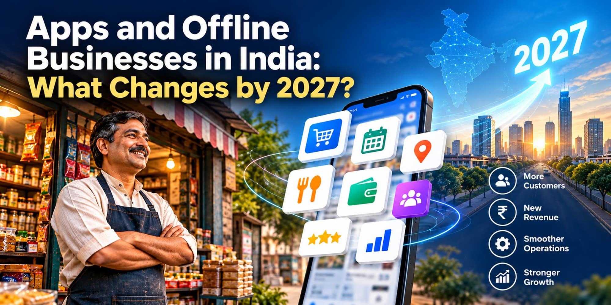 Apps and Offline Businesses in India: What Changes by 2027?