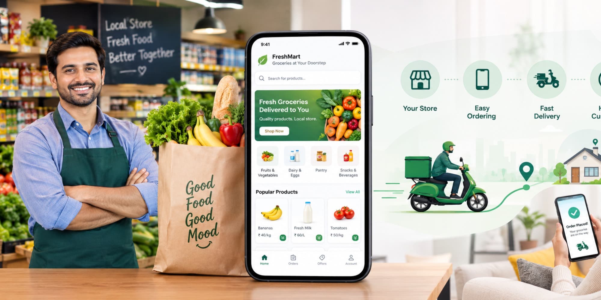 Grocery Delivery Apps for Local Retailers: Building a Profitable Digital Storefront